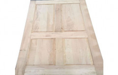 Interior Rectangular African Teak Wood Door, Size: 8x4 Feet, Thickness: 32 Mm