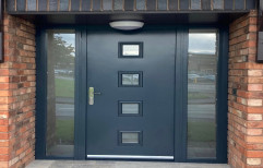 Polished Glazed Steel Doors, Single, Material Grade: SS304