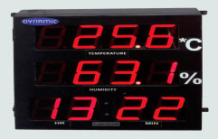 Temperature & Humidity Indicator with Clock by Dynamic Micro Tech