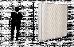 Bonded foam White Godrej Interio Orthomatic Deluxe Mattress 78 x 72 x 5