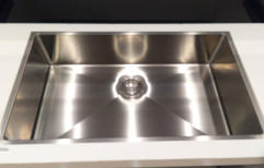 Hafele Silver Single Bowl Kitchen Sink SS, Size: 780 Mm X 457 Mm X 200 Mm
