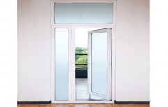 Toughened Glass Lever Handle UPVC French Openable Door