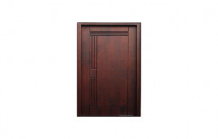 Unpolished Rectangle Decorative Wooden Door, Brown