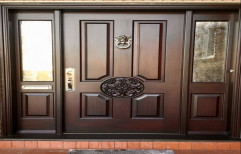 Brown Teak Designer Wooden Entrance Door, Size/Dimension: 36x78 Inch