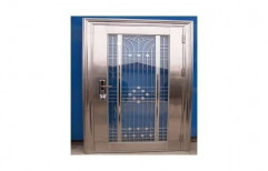 Stainless Steel Color Coated Tata Steel Entrance Door, For Residential And Commercial