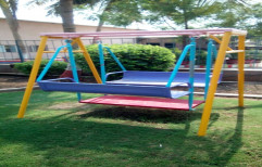 SUJAL Red Self Swing, Size (Feet): 4 x 5