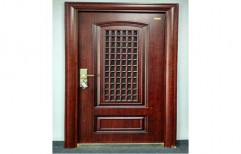 Brown Wood Steel Doors