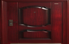 Mahogany Powder Coated G 005 Classic Steel Door, For Home, Single