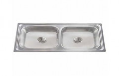 Silver Hindware Imperio Stainless Steel Sink, Thickness: 1mm