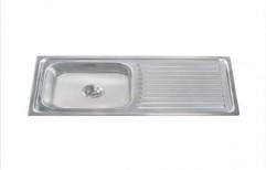 Single Stainless Steel Hindware Pressed Sink, For Kitchen