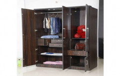 Attari Wooden Bedroom Wardrobe Almirah, For Home