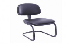 Black 16 Inch Designer Leather Office Chair