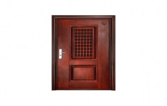Brown Duroguard Mild Steel Polished Doors, Single