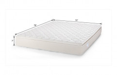 EPE+ Foam White Spring Sleeping Mattress, For Double Bed, Thickness: 5inch