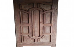 Exterior Sal Wood Panel Door, For Home, 6x3feet (hxw)