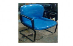 Fabric Godrej Model Visitor Chair, Blue