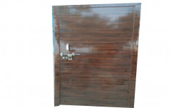 Glossy Brown PVC Bathroom Door