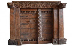 Interior Teak Wooden Double Door, For Home, 8 Feet X 4 Feet
