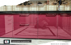 Modern High Gloss Modular Kitchen, Work Provided: Wood Work & Furniture