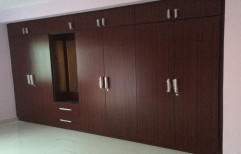 Plywood Hinged Wooden Wardrobe