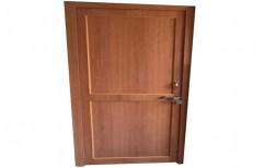 Powder Coated Brown PVC Bathroom Door, Design/Pattern: Plain