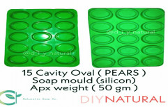 Silicone Soap Mould 15Cavity, Weight: 50gram