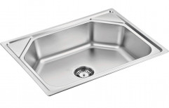 Silver Ace Ready To Mount Machine Made Stainless Steel Single Bowl Kitchen Sink, 24 X 18 Inch