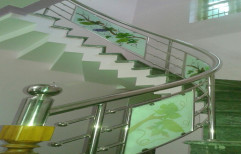 Silver Ss Glass Staircase home