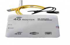 White 2 4G Wired WIFI Router, For Network System