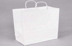 White Paper Bag, For Shopping, Capacity: 5 kg