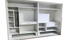 White Wooden Open Wardrobe