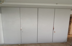 4 Door Modular Wooden Wardrobe, Without Mirror, With Locker