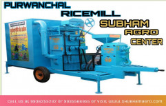 Automatic Mobile Ricemill Tractor Driven