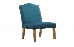 Blue Restaurant Wooden Dining Chair, Seating Capacity: One Person