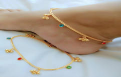 Brass Unique Gold Plated Imitation Anklet