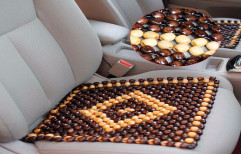 Brown Front & Back Wooden Bead Car Seat Cover