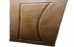 Brown Matt PVC Bathroom Door, Design/Pattern: Plain