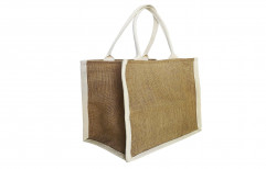 Brown Plain AMALA Jute Shopping Handbags