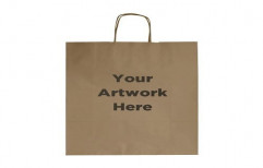 Brown Printed Paper Carry Bags, For Shopping
