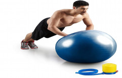 PHYSIO LIFE CARE Gym Ball Anti Burst 75 cm EXERCISE BALL 75 CMS Gym Ball (With Pump)