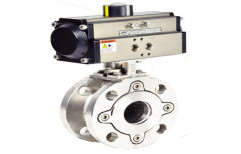 Pneumatic Rotary Actuator Operated Wafer Type Ball Valve