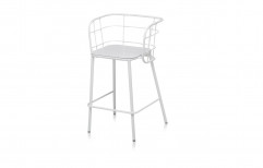 Pooja Industries White Garden Stool