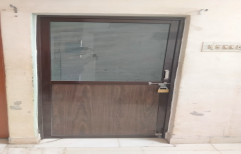 Powder Coated Aluminium door, For Office