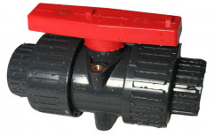 Red And Black UPVC Ball Valve, Size: 30mm