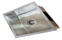 Silver Stainless Steel Single Bowl Kitchen Sink, Size: 24 X 18 X 9 Inch