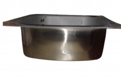 Silver Stainless Steel Single Bowl Sink, For Kitchen, 33 X 17 Inch (lxw)