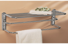 Ss Silver Towel Rack, For Bathroom, Size: 16x12 Inch