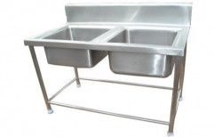 Stainless Steel Double Sink Unit