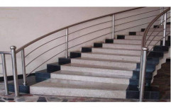 Stairs Residential Stainless Steel Staircase Railing, Material Grade: Ss304