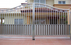 Sudhakar Silver Stainless Steel Gate, For Home,Residential and Office